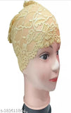 Lycra lace head wrap band - elegant under hijab, ultimate comfort & style, self-design from India
