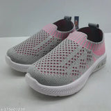 Stylish mesh casual shoes for girls, PVC sole, cozy slippers with closed back detail, ideal for relaxing feet at home