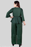 Stylish chic crepe top & bottom sets for women, S-L. Premium quality Indian ethnic wear in multiple solid colors