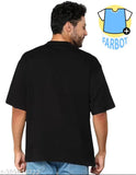 Reflective rainbow print cotton blend t-shirt for active men (XS, S, M, L, XL), India origin