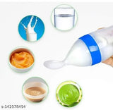 Orange silicone baby feeding bottle, toddler safe and training feeder for 1-2 years old, 90ml pack of 1