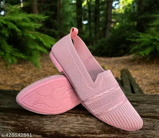 Rosegold canvas belly dancer shoes - stylish and classic design for casual, formal, and partywear occasions. Durable slip-on design suitable for summer and winter. Made in India
