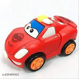 Mini Cartoon Car for Kids, pull-back racing car, convertible robot friction toy, colorful polyester plaything