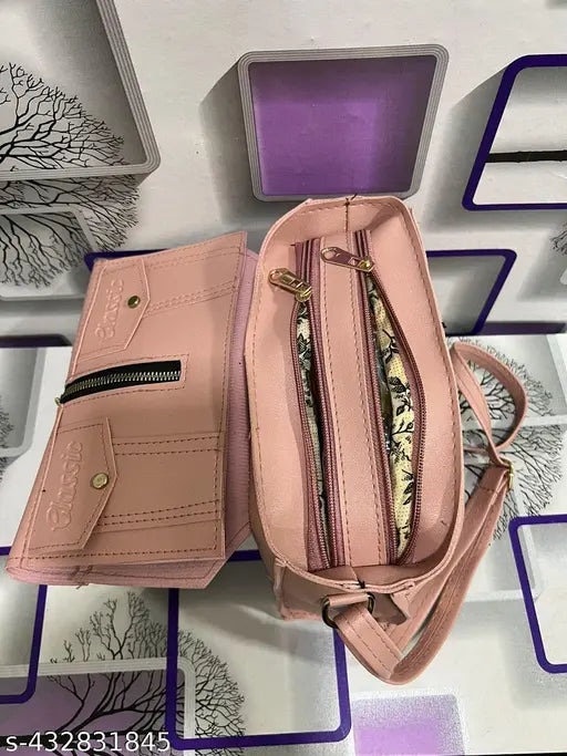 Multicolor PU sling bag, 4 compartments self-design net bag for women, free size, Indian vegan accessory