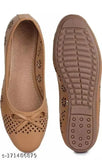 New PU bellies ballerinas combo (2), lightweight, breathable, casual shoes for women. Durable, slip-resistant, ankle loop pattern. Made in India, sizes: IND-3 to IND-9
