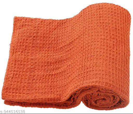 Breathable soft cotton waffle throw, 40x60 inches, for indoor/outdoor use. Geometric pattern in cozy decor