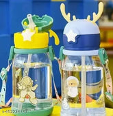 Multicolor, lightweight & durable kids water bottle (650ml), modern design with straw and BIS/ISI certification, perfect for school use