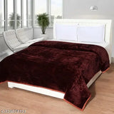 GKM Floral double Mink polyester blanket, heavy winter-ready, luxurious microfiber