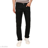 Trendy denim men's jeans, dyed/washed, 30 waist x 43 length, India-made