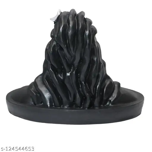 Black Polyresin Adiyogi Shiva Statue decorative showpiece, 11 cm tall on display in home decor setup