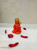 Handcrafted poly resin Hanuman ji idol for home temple and car dashboard. Durable, long-lasting, handicraft colored statue with royal feel. Perfect for home decor, office decor, or as a gift. Indian origin