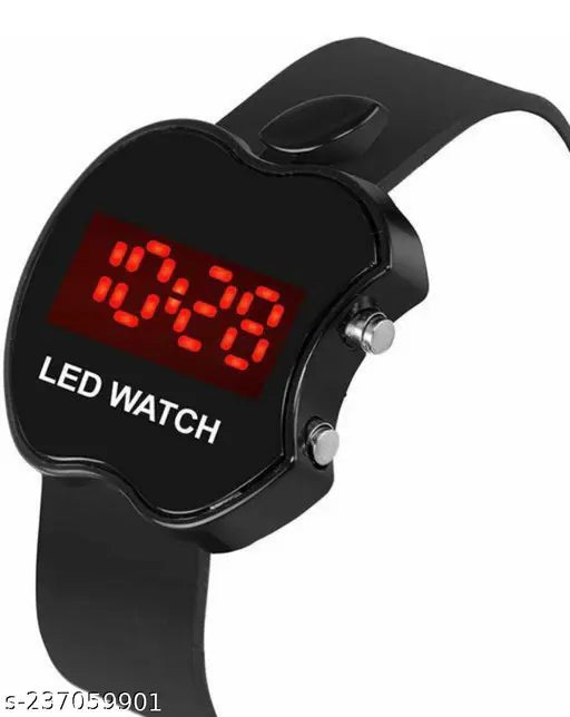 Black digital LED watch set for kids, 4 pieces free size, made in India