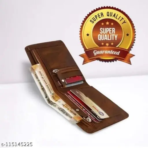 Solid canvas and leather loscco wallet, free size (L12cm x W10cm), Made in India