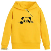 Panda printed kids hoodie, unisex regular fit with long sleeves, cotton blend, size 2-3 years, Divra Clothing