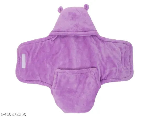 Solid print, lightweight fur, AC kids blanket/baby wrapper (66x66cm), ideal for AC rooms, CTMKIDS ultra-soft range