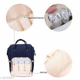 Navy polyester Chinmay Kids organizer backpack for newborn baby travel