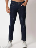 Dark blue denim PODGE slim men jeans, SC0PGMJ023 - Size 30 (waist 30in, length 40in)