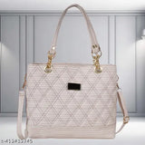 PU leather sling bag, women's handbag, solid color, high-quality accessory, adjustable strap, perfect for work or casual wear, Made in India