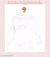 Woolen high neck sweater for kids in solid design, warm and cozy winter pullover in various sizes from 0-3 Months to 7-8 Years, made in India