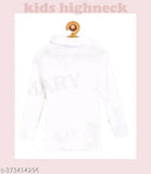 Woolen high neck sweater for kids in solid design, warm and cozy winter pullover in various sizes from 0-3 Months to 7-8 Years, made in India