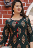 Rayon LAL SHARARA printed net kurta with dupatta and sharara bottom, three-quarter sleeves
