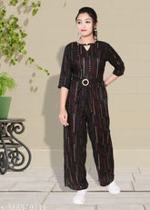 Cotton blend embellished net jumpsuit for women, long sleeves, available in sizes S-XXL. Model wears size M on mannequin. Made in India