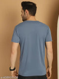 Maroon cotton short-sleeved solid t-shirt pack for men by Vimal Jonney, India