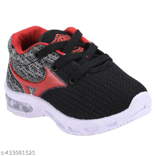 Unisex LED Lighting Mesh Shoes for Kids - Solid color design, perfect for first steps and playtime. Size chart in photos. India origin