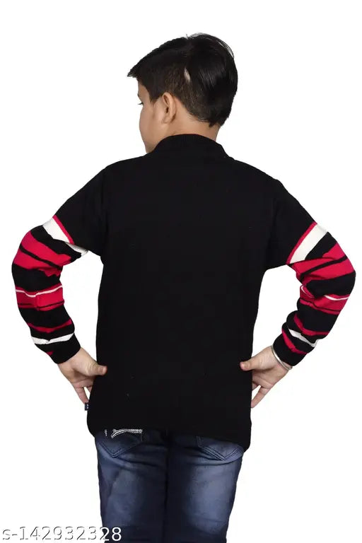 Wool boys printed sweater, 8-11 years, Christys Collection, warm & soft kids wear from India