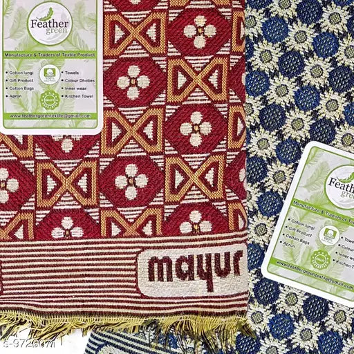 Feather green cotton blankets, pack of 2 - soft and spacious, free size (90x60in)