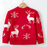 Kids sweater boys & girls woolen, long sleeve solid, winter wear, warm & cozy