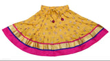 Polka Dot Rayon Lehenga and Choli for baby girls, colorful print Indian traditional wear in sizes from 3-6 Months to 6-7 Years