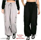 Solid polyester cargo pants for women, NS Pant for Women Combo - versatile cargo style in various sizes from 26 to 36 inches