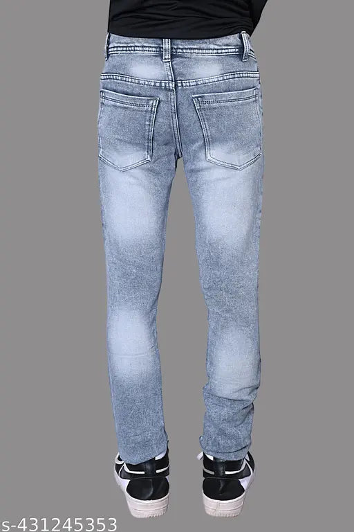Solid denim men's jeans by Davy Jones - size 26/28, made in India