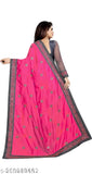 Vichitra silk saree with kuchi embroidery, free size, 5.5m length, running blouse, satin silk blouse