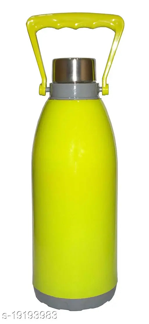 Green double-walled, BPA-free insulated water bottle (1200ML) with unbreakable design and handle, ideal for travel, office, shopping, sports, picnic, school, etc