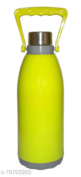 Green double-walled, BPA-free insulated water bottle (1200ML) with unbreakable design and handle, ideal for travel, office, shopping, sports, picnic, school, etc