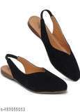 Black velvet net Banto slip-on ankle loop sandals, formal Western-style cutout footwear in solid black