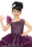Embellished net party dress for girls (2-12 years), Indian handcrafted net frock for festive wear