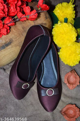 PU ballerinas, solid pattern, Indian-made Bootify Party Wear belli BT-06