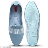 Textured ballerinas in indian textile, closed back, sizes IND-4 to IND-8 for women & girls