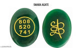 Green Jade crystal stone money switch word and Zibu symbol oval shape for prosperity and good luck, 8.5cm x 2.5cm x 4.5cm