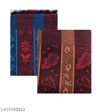Cotton floral print classic blankets pack of 2, free size (60in x 90in), made in India