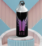 Multi-colored Aluminium BTS Army Logo Sipper Bottles (750ml), Leak-proof, Pack of 2 - Ideal for gifts, suitable for all ages and occasions