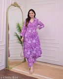 Rayon Libas women's printed kurta Palazzo set with long sleeves, Indian ethnic wear in vibrant print