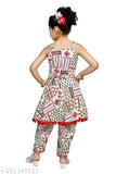 Silk blend printed multi patiala suit for girls, Hariyal Creation party/festive wear set on display