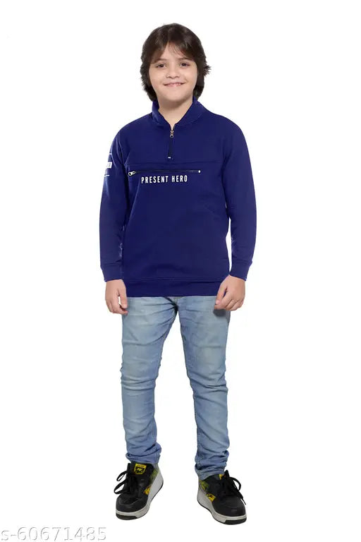 Navy printed cotton boys fullsleeve jacket - casual weekend outfit accessory, perfect for layered looks with blue denims and sneakers