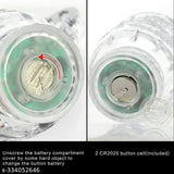 Color-changing chenille cup, durable acrylic mug for birthday gifts, glows with LED light upon filling