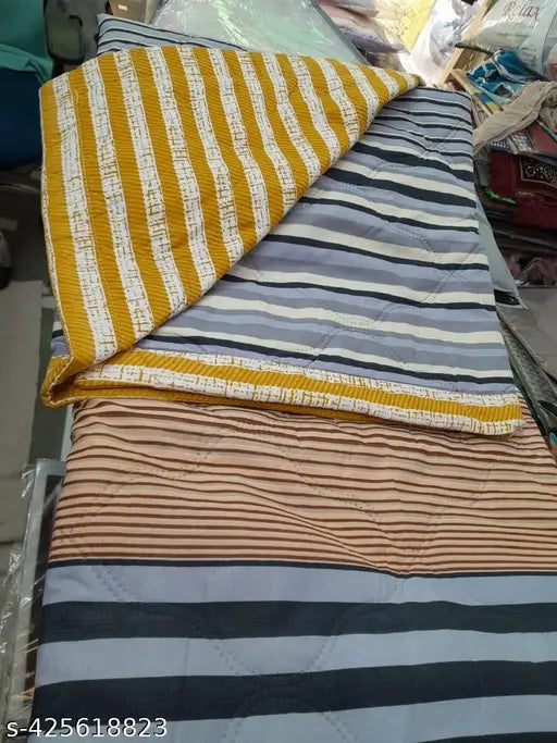 Soft cotton blend reversible AC comforter/AC quilt/AC blanket - premium quality, lightweight, easy to wash, great for all seasons and gifting