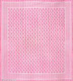 White cotton floral flat sheets set by Pari Creations, includes 1 king-size bedsheet and 2 pillow covers for AC rooms